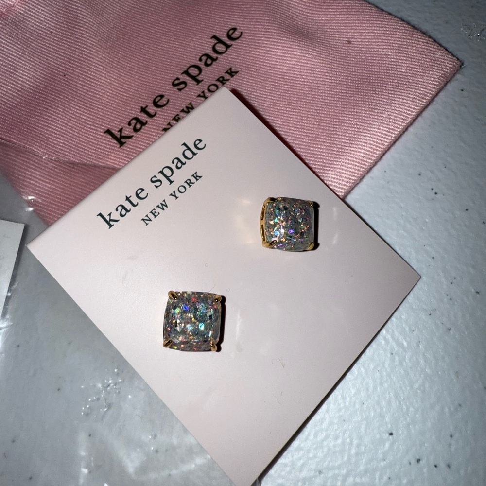 Kate Spade Opal Glitter Stud Earrings